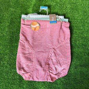 Secret Treasures 3 Pack All Over Laces Pink Hipster Panties Plus Size XXXL NEW